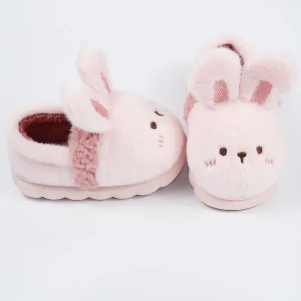 Дитячі зимові тапулі “Fluffy Bunny” м’які теплі із вушками зайчика