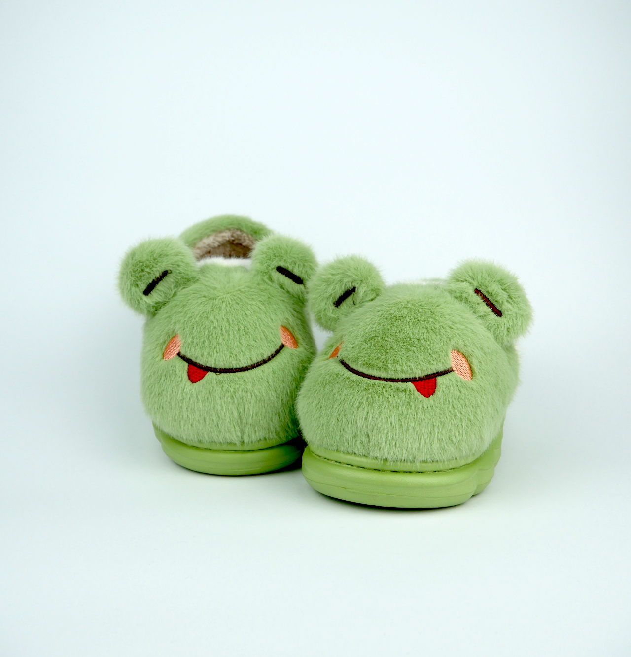 Дитячі теплі тапулі “Happy Frog” теплі м’які у вигляді жабки