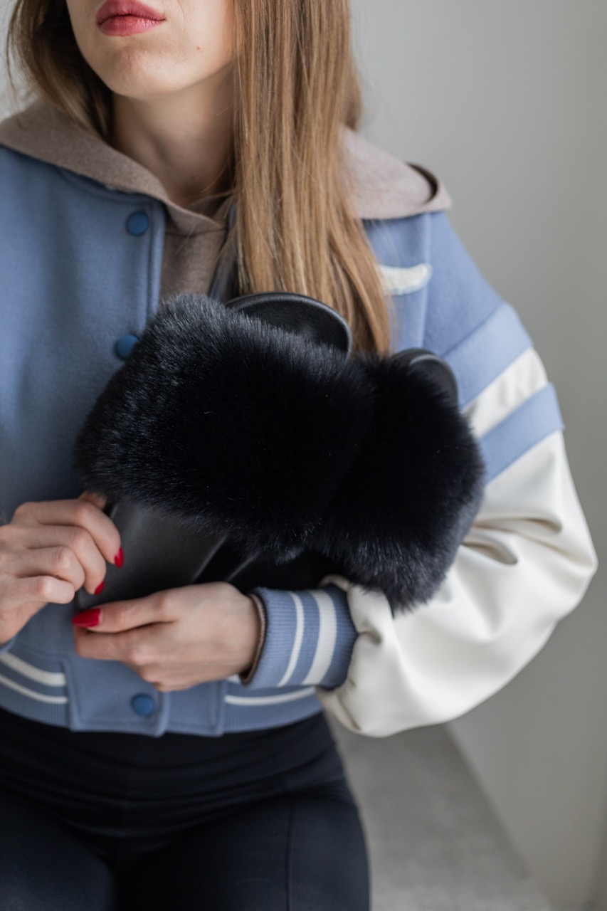 Тапочки з хутром — поєднання елегантності