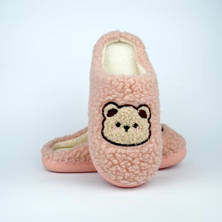 Жіночі домашні капці Teddy Bear рожеві