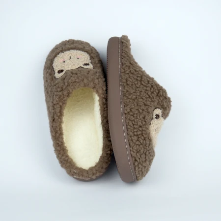 Жіночі домашні капці Teddy Bear коричневі