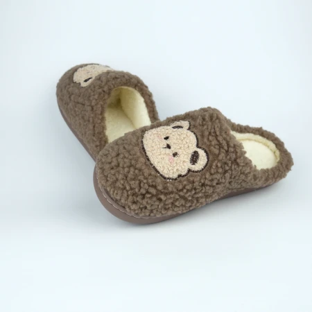 Жіночі домашні капці Teddy Bear коричневі