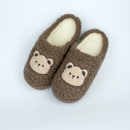 Жіночі домашні капці Teddy Bear коричневі