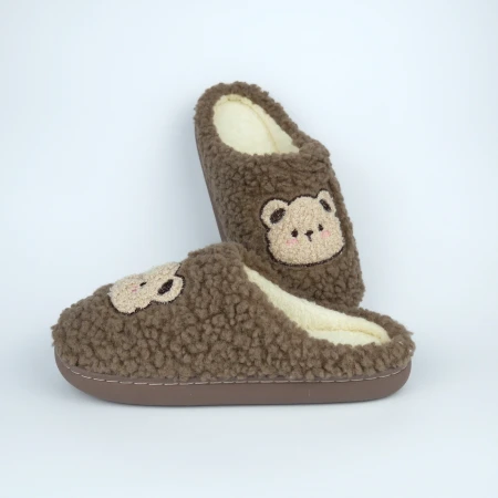 Жіночі домашні капці Teddy Bear коричневі
