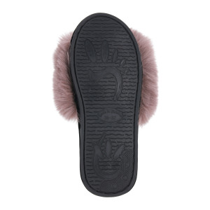 Жіночі домашні капці Halluci з хутра у коричнево-чорному кольорі