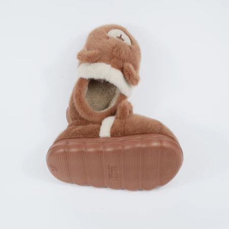 Дитячі зимові тапулі “Cute Bear” пухнасті у вигляді ведмедика