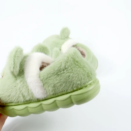 Дитячі теплі тапулі “Happy Frog” теплі м’які у вигляді жабки