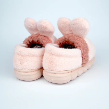 Дитячі зимові тапулі “Fluffy Bunny” м’які теплі із вушками зайчика
