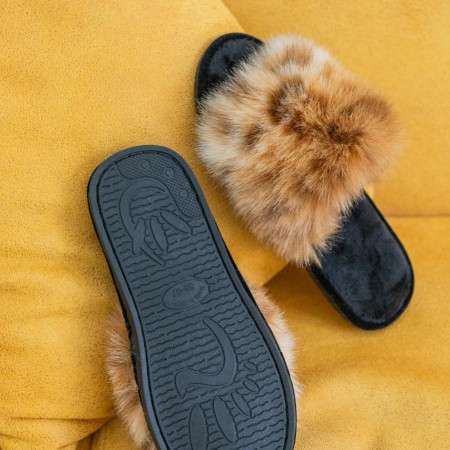 Жіночі домашні капці Halluci з хутра Руда лисичка